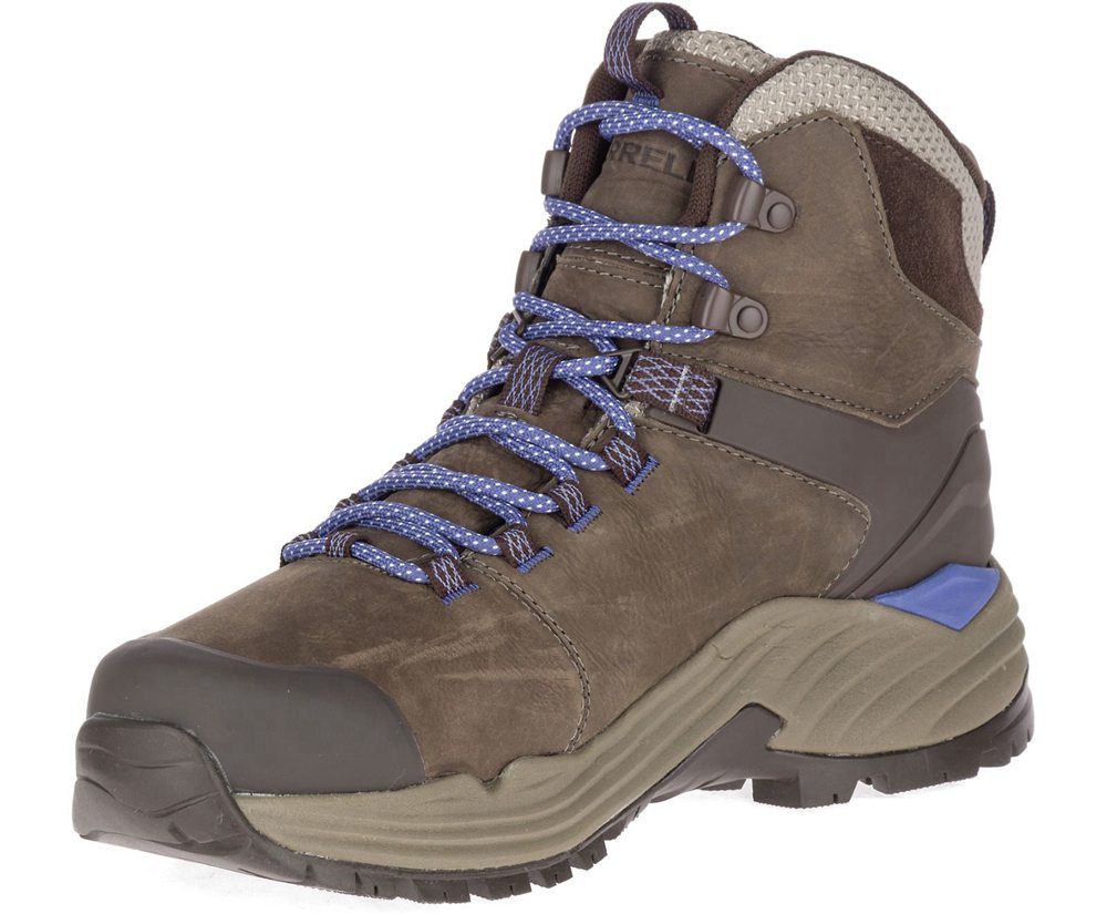 Merrell Boots Brown - Phaserbound 2 Tall Waterproof - Womens 69PDNGZCJ